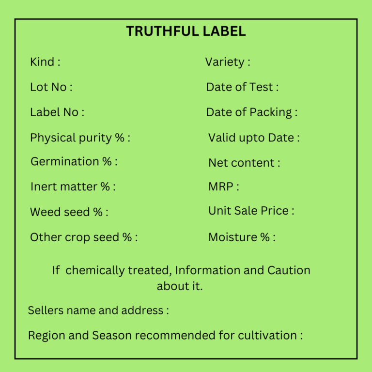 Truthfully Labelled Seeds: Definition, Tag Size, and Other Key Details